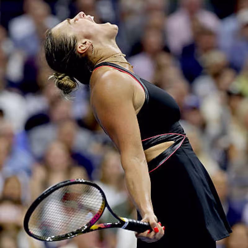 These are the data that confirm Sabalenka's regularity this year in the Grand Slams. Photo: Getty Images