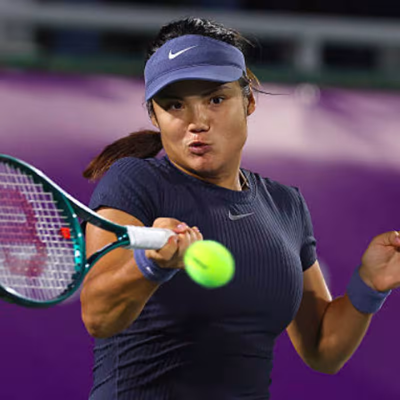 Emma Raducanu debuts with victory in Beijing. Source: Getty