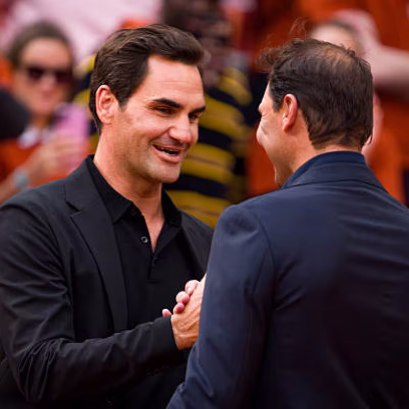 Federer, about his circuit with Nadal: "Both of us are very interested in continuing to talk about it". Photo: Getty Images