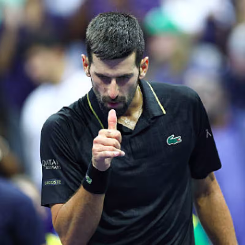 Novak Djokovic and a dance with a very special dedication. Source: Getty