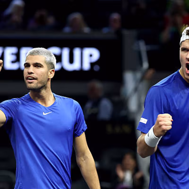 Sunday, September 21st Playing Order at the Laver Cup 2025: Alcaraz, First in Doubles and Then in Singles. Photo: Gettyimages.