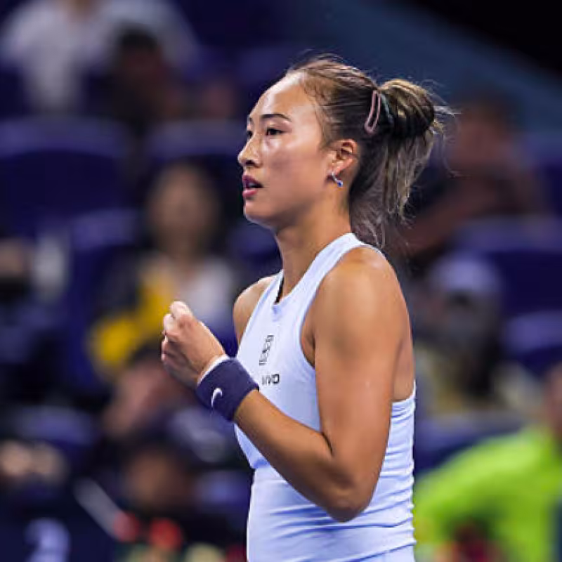 Qinwen Zheng returns to the circuit with a victory. Source: Getty