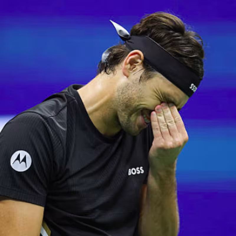 Taylor Fritz eliminated from the US Open 2025 against Djokovic. Source: Getty