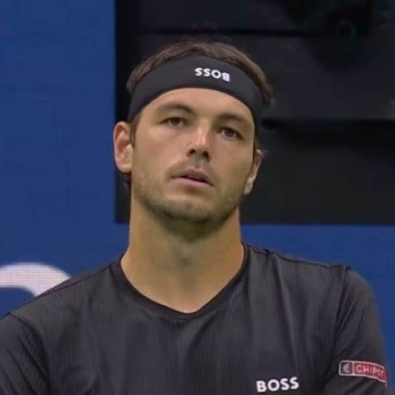Taylor Fritz and his backward headband. Source: Twitter