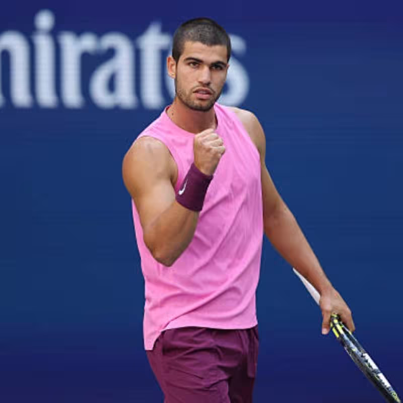 Carlos Alcaraz at the US Open 2025. Photo: Getty