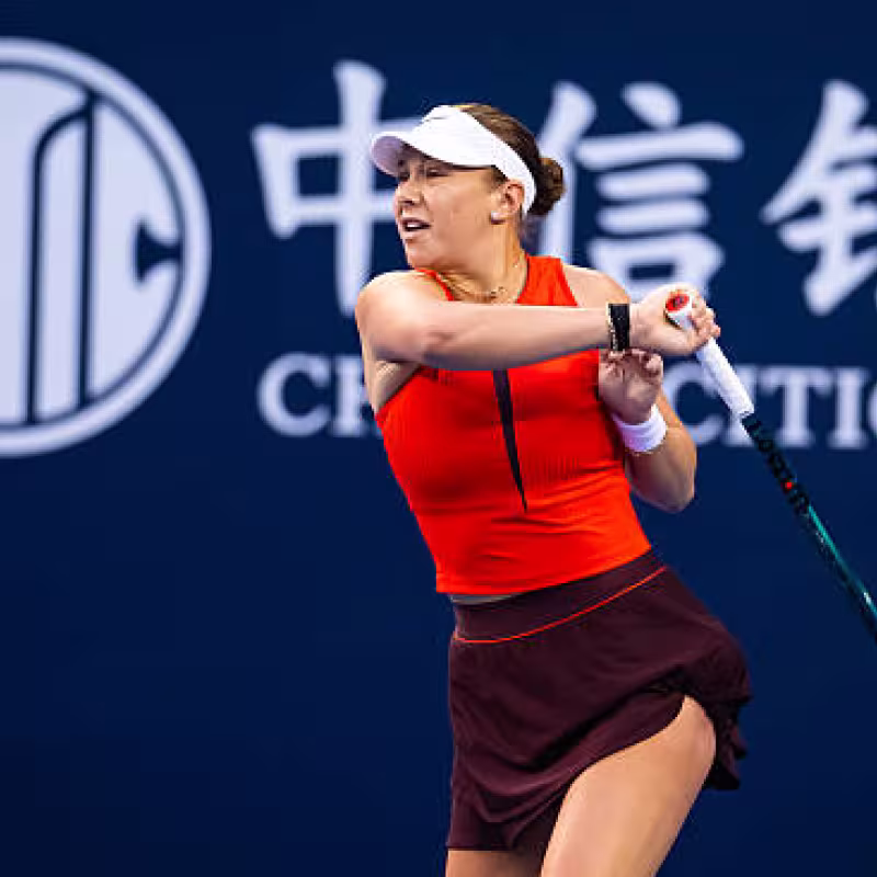 Amanda Anisimova achieved a great triumph in her debut in Beijing. Source: Getty