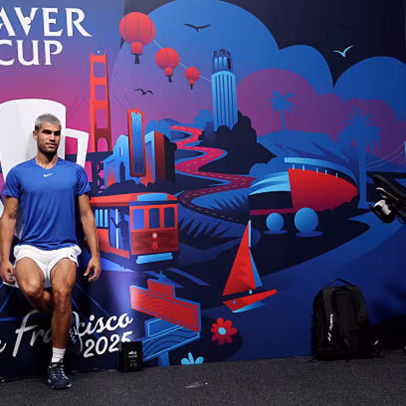 Alcaraz's negative tradition continues with his defeat against Fritz. Photo: Getty