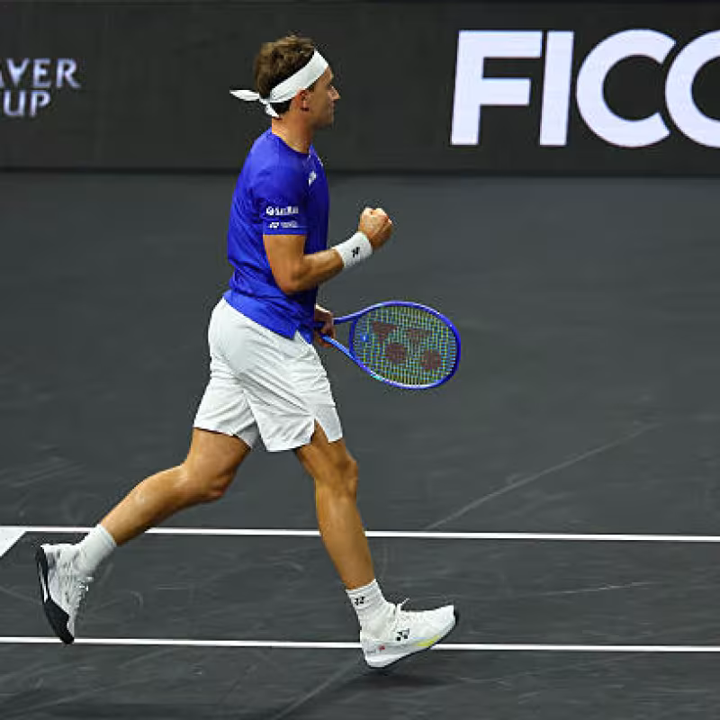 Casper Ruud defeats Opelka at Laver Cup 2025. Photo: gettyimages