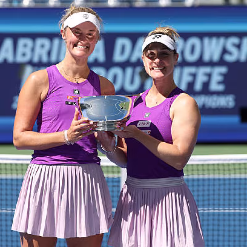 Dabrowski and Routliffe, champions of the US Open 2025. Photo: gettyimages.
