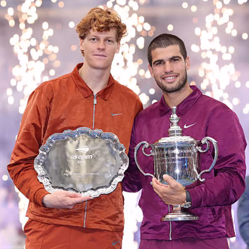 Intense rivalry between Sinner and Alcaraz. Photo: gettyimages