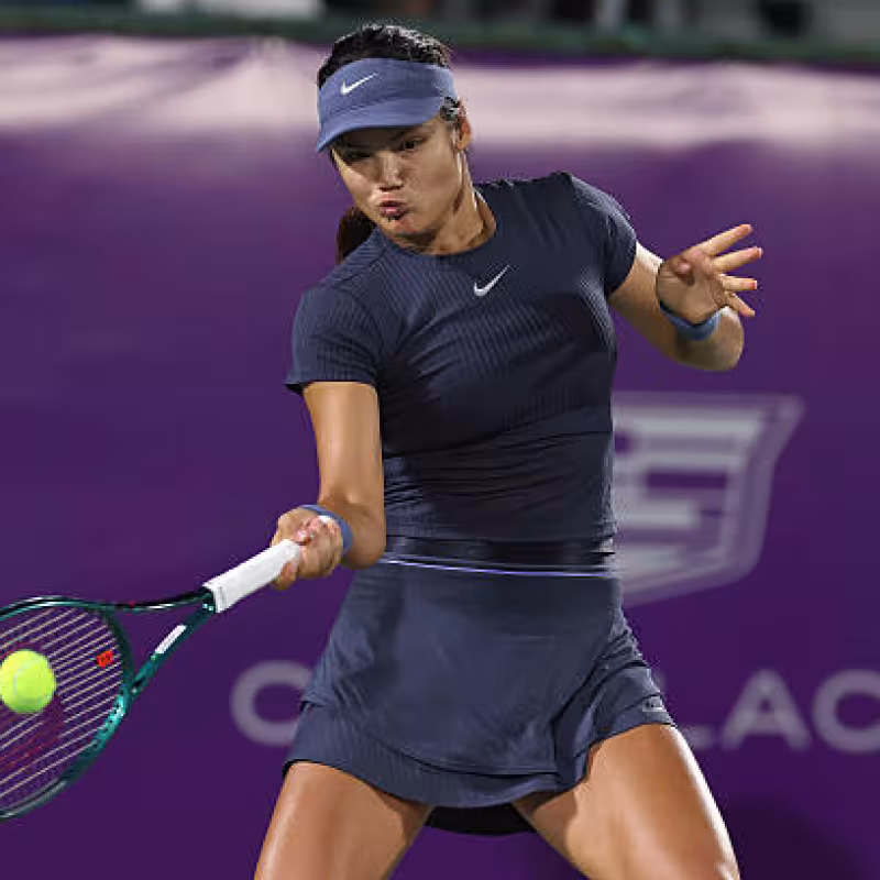 Emma Raducanu suffered a very tough defeat in Seoul. Source: Getty