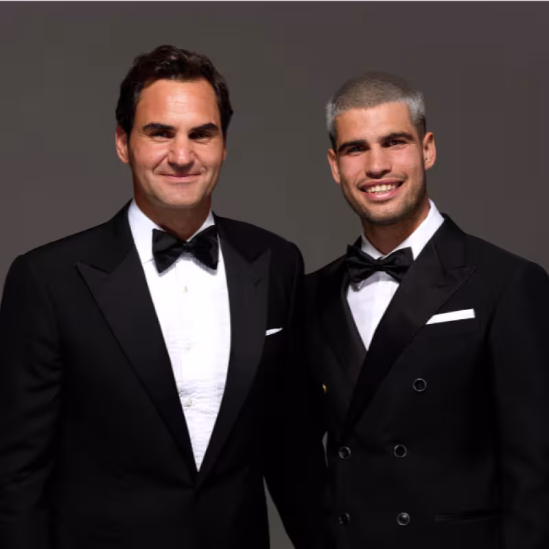 Federer and Alcaraz to Play in Laver Cup 2025. Photo: gettyimages.