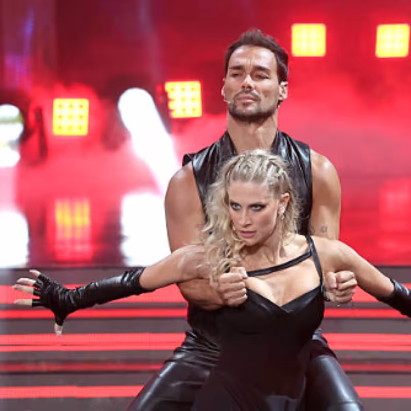 Fabio Fognini and Giada Lini on 'Dancing with the Stars'. Photo: Getty