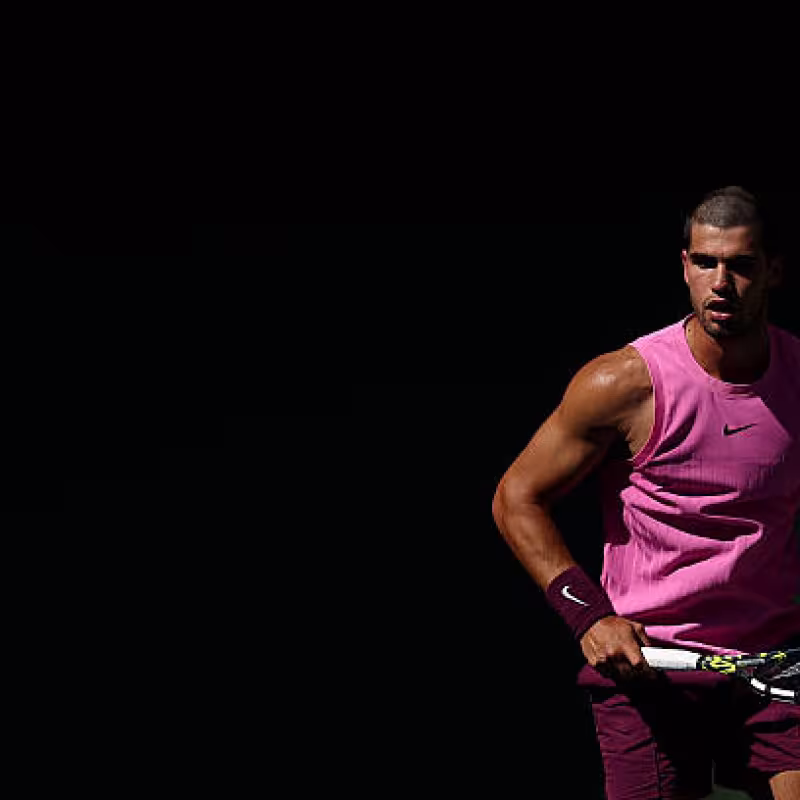 Alcaraz's feat at Grand Slam in 2025. Photo: gettyimages