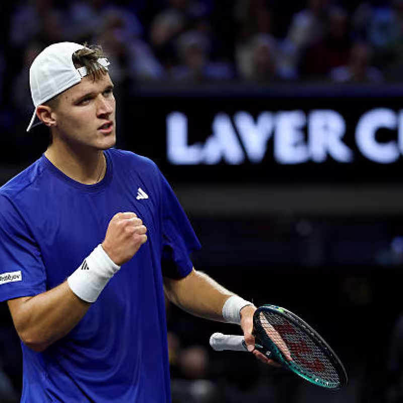 Jakub Mensik wins at Laver Cup 2025. Photo: gettyimages