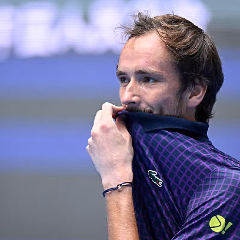 Daniil Medvedev shared an unmissable reflection after making a winning debut in Beijing. Source: Getty