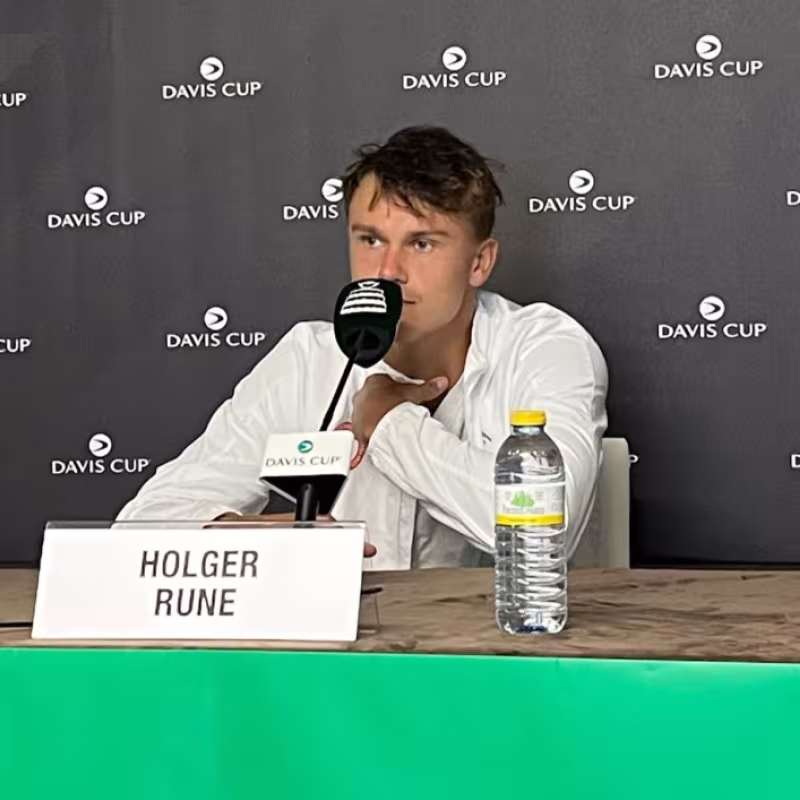 Holger Rune, in the post-match press conference. Source: Puntodebreak/Carlos Navarro