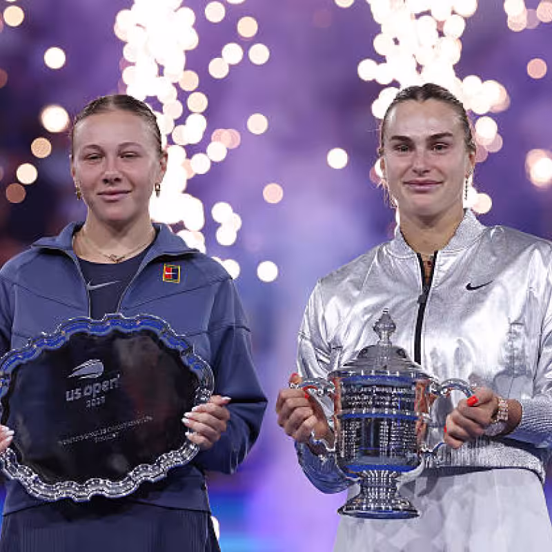 Aryna Sabalenka's message to Anisimova. Photo: gettyimages