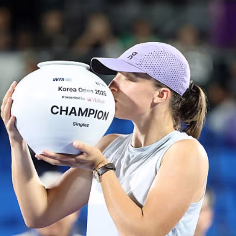 Iga Swiatek at the WTA Seoul 2025. Photo: Getty