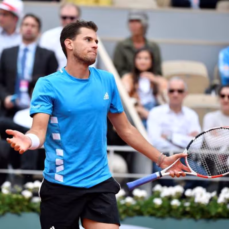 Thiem and his finals with Nadal at Roland Garros. Photo: gettyimages