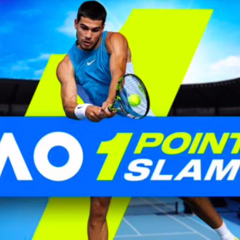 Carlos Alcaraz leads the new 'Million Dollar 1 Point Slam'. Source: Getty