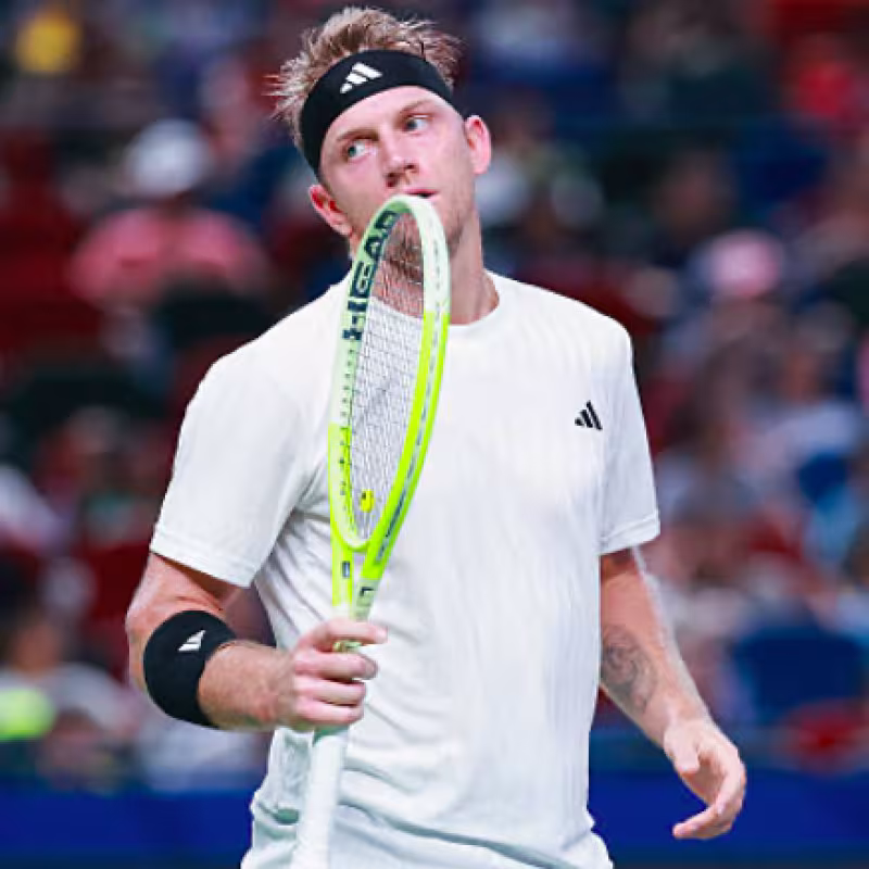 Alejandro Davidovich, eliminated in Brussels. Source: Getty