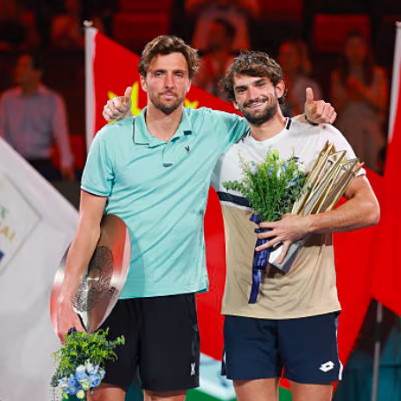 Arthur Rinderknech analyzes the day after his big final in Shanghai. Source: Getty
