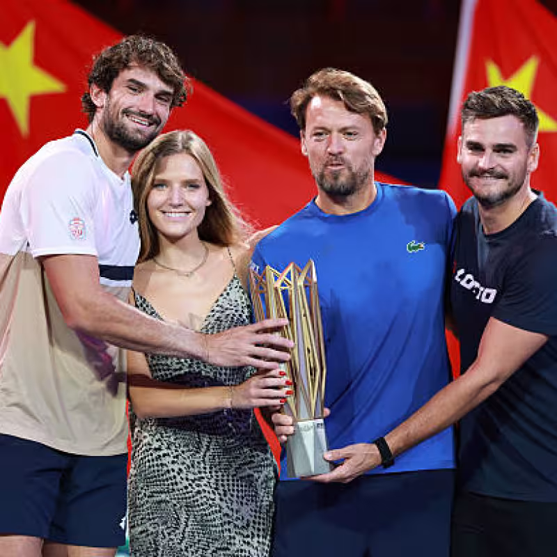 Balleret, brother and coach of Vacherot: "We start from scratch, it has been a long journey and sometimes we lost a bit of faith". Photo: Getty Images