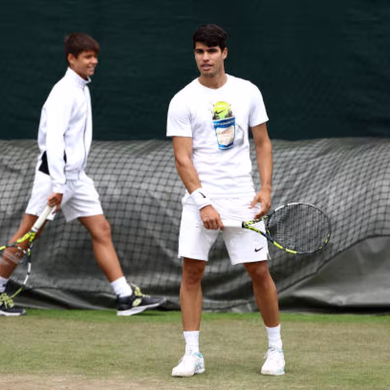 Alcaraz's advice to his brother Jaime: "He tells me that what I do off the court is also important." Photo: Getty Images