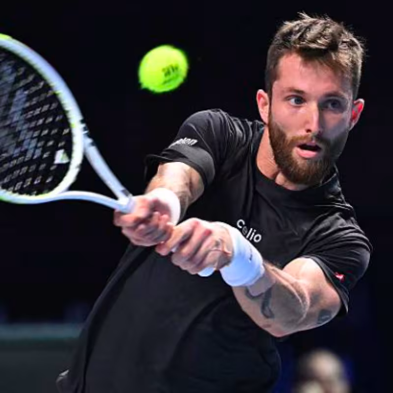 This is how Corentin Moutet took revenge against Medvedev. Source: Getty