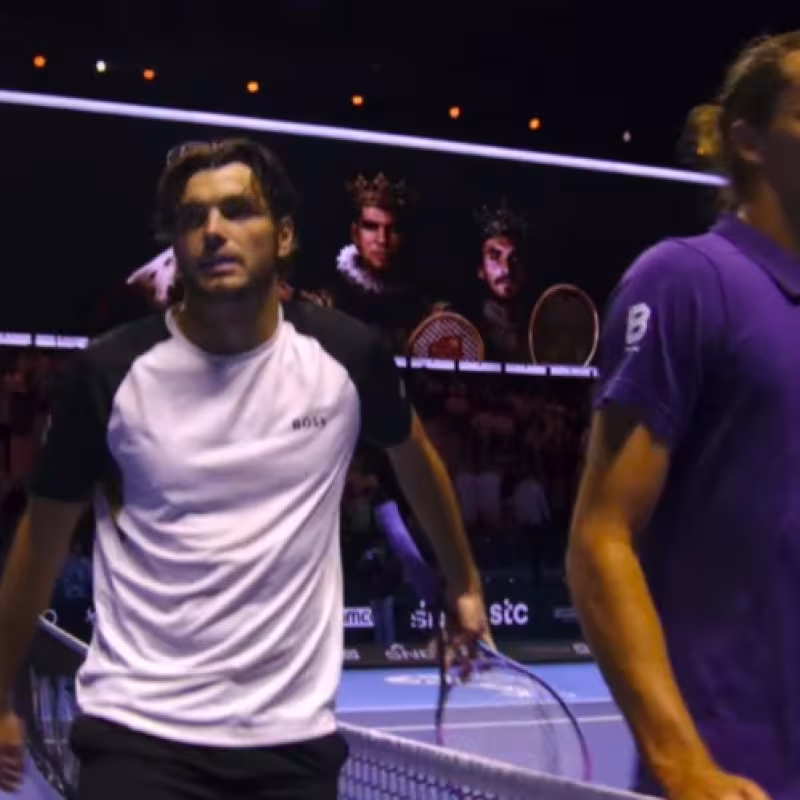 Taylor Fritz crushes Alexander Zverev at the Six Kings Slam. Source: Twitter