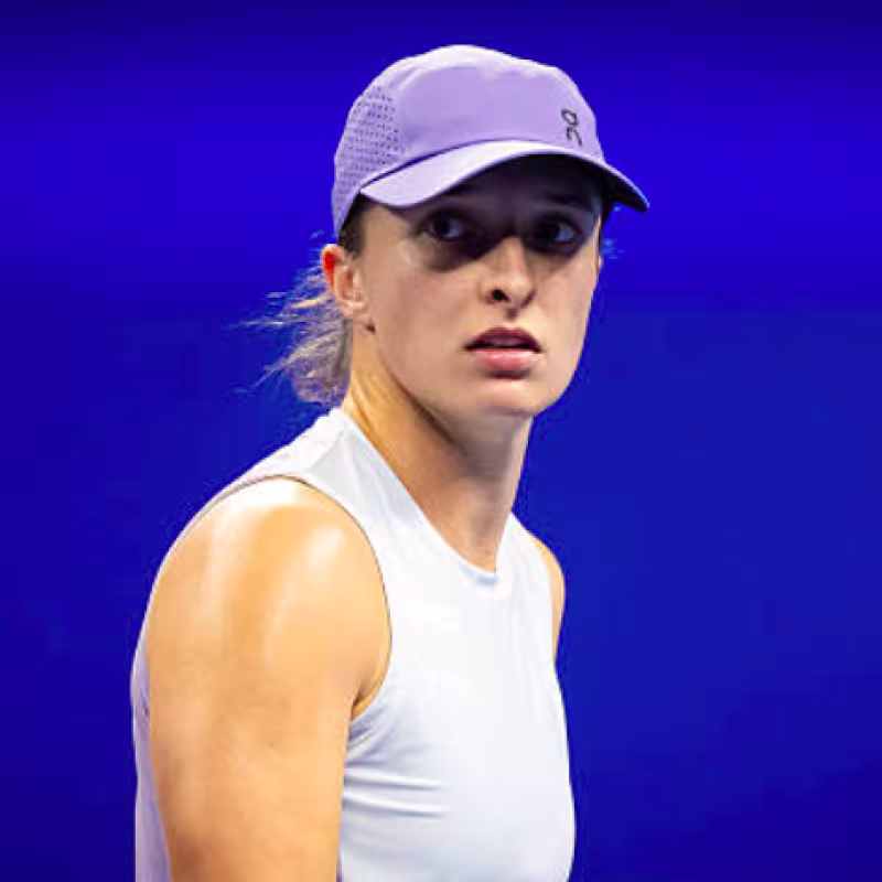Iga Swiatek eliminated in the WTA Beijing 2025. Source: Getty