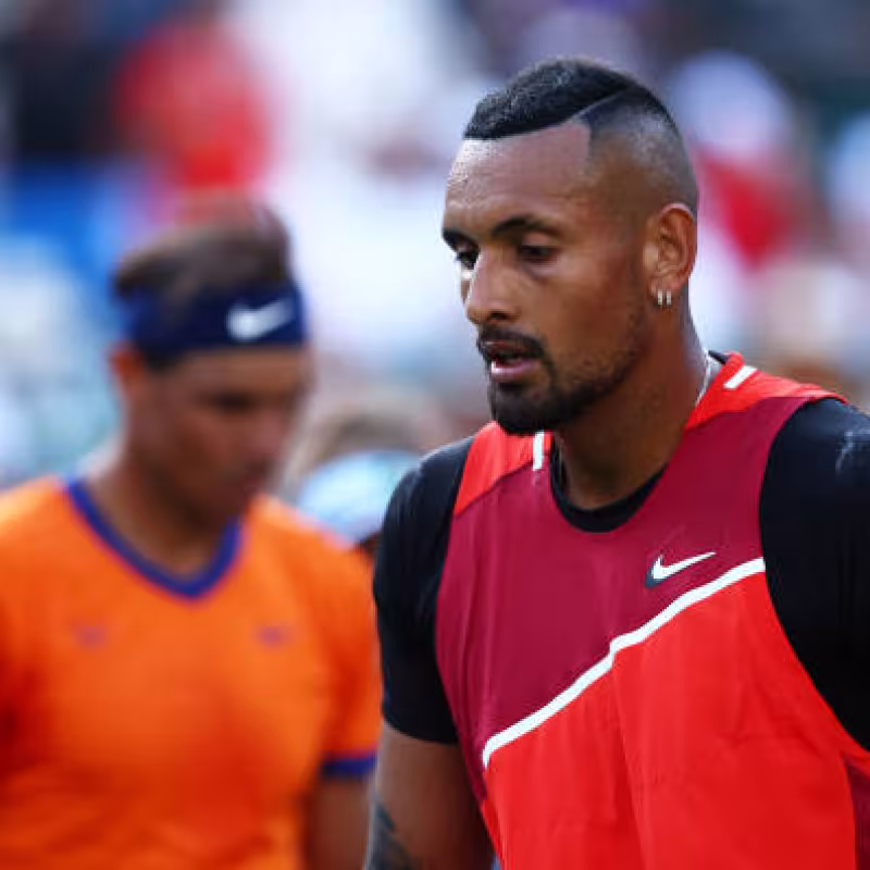 Kyrgios supports Medvedev in his criticism of Nadal: "Sometimes he has taken a minute and a half to start the points and no one said anything." Photo: Getty Images