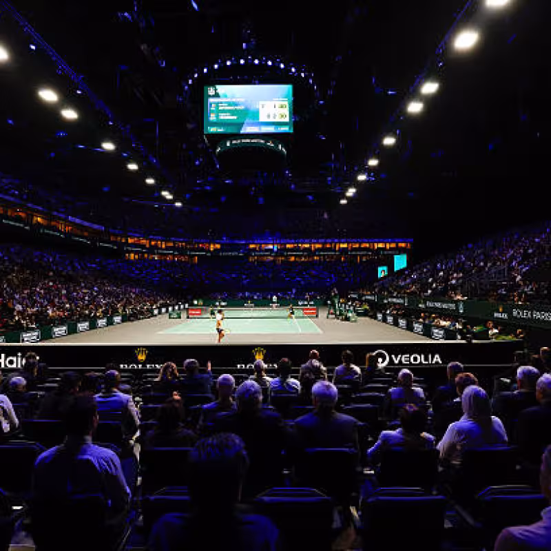 The Paris Masters 1000 surpasses its record attendance with over 200,000 tickets sold. Photo: Gettyimages.