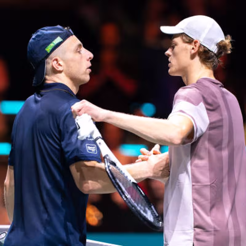 Sinner already knows who his next opponent would be in Shanghai, provided that he beats Altmaier. Photo: Getty Images