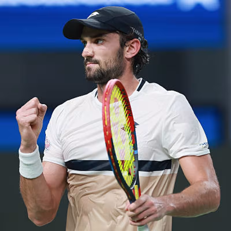 This is Vacherot's historic rise in the ATP ranking after winning in Shanghai. Photo: Gettyimages