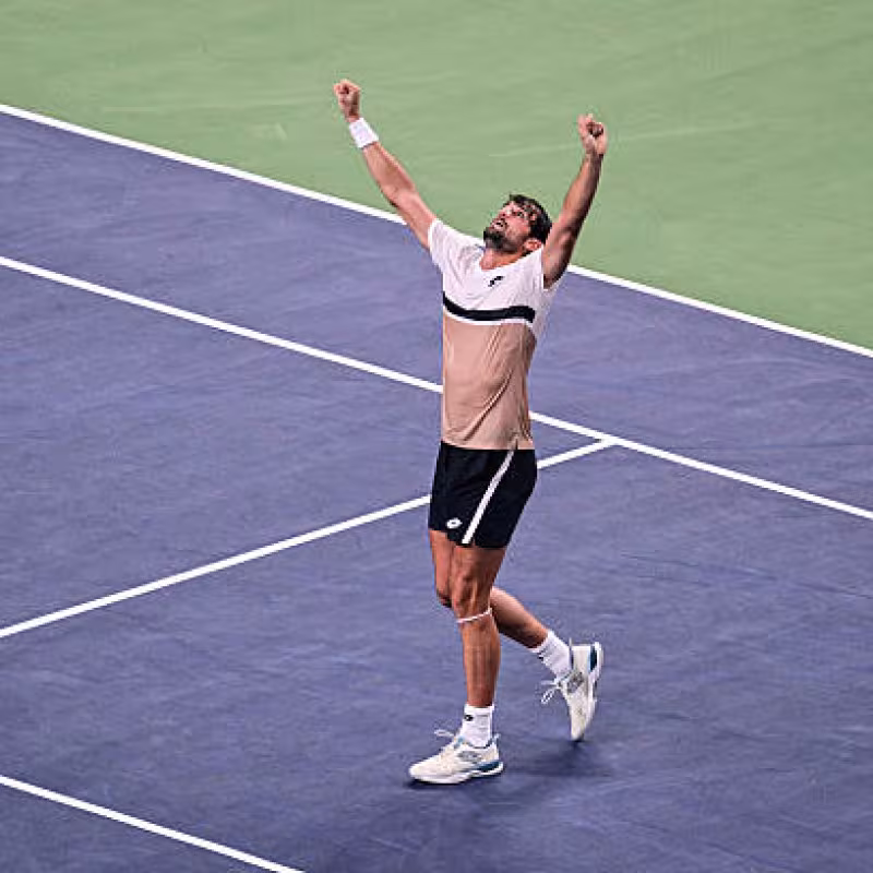 Vacherot, from not leaving Challenger tournaments to reaching Masters 1000 quarterfinals: "This is the reward for everything I have suffered". Photo: Getty Images