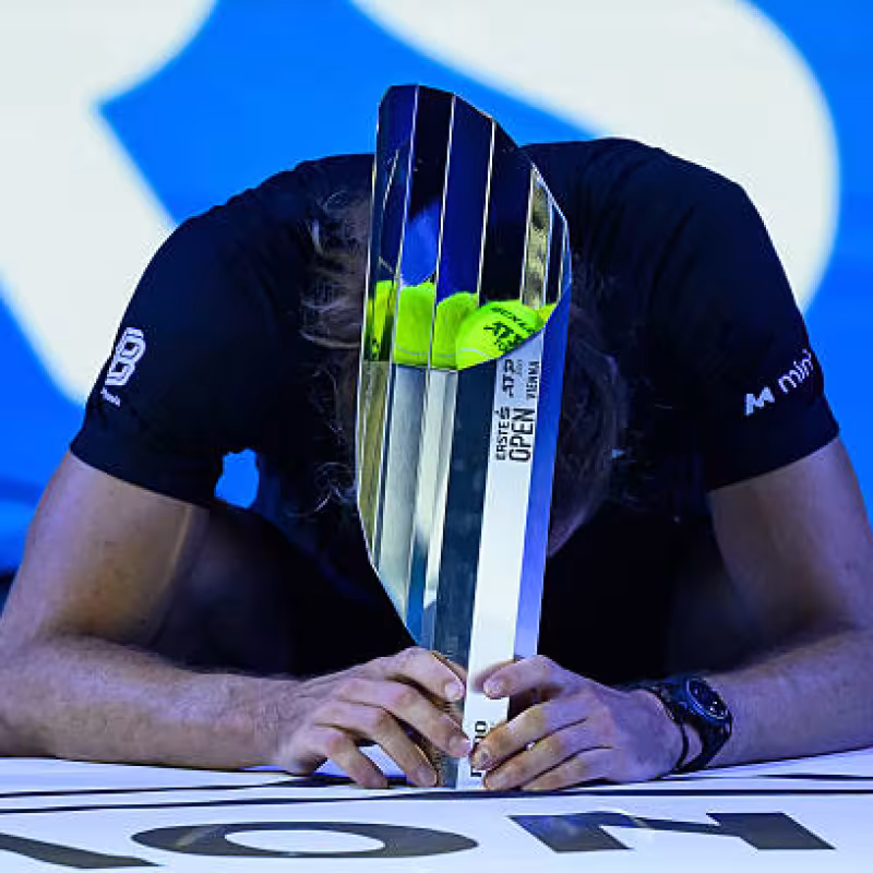 Alexander Zverev at the ATP Vienna 2025. Photo: Getty