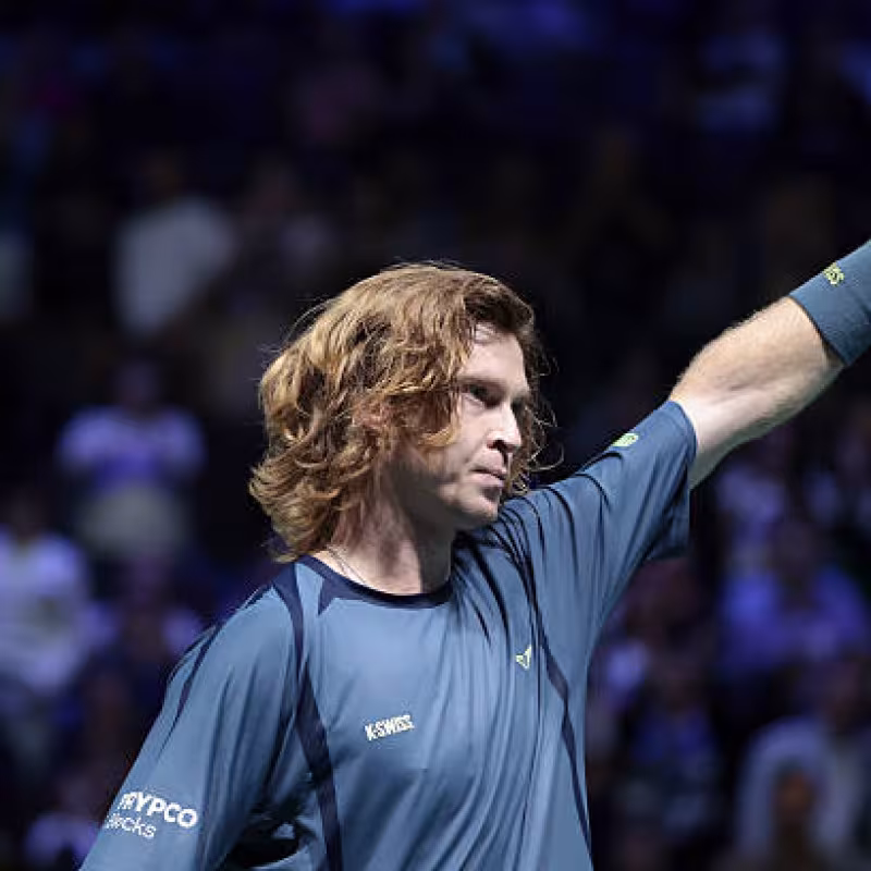 Andrey Rublev in Paris. Photo: Getty Images