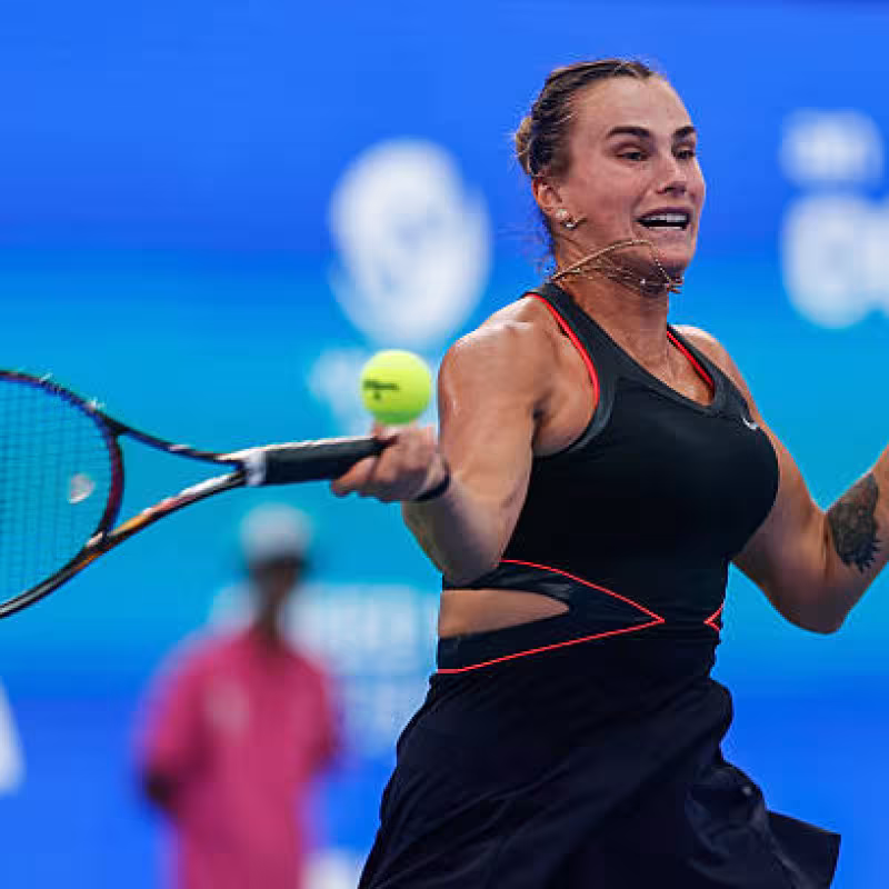 Aryna Sabalenka debuts in Wuhan. Photo: gettyimages
