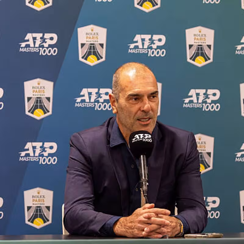 Cedric Pioline talks about the speed of Paris courts. Photo: gettyimages