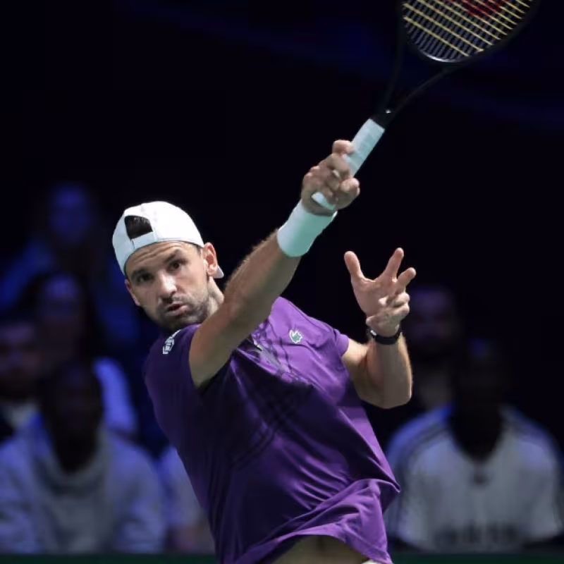 Dimitrov pulls out before playing against Medvedev in Paris.