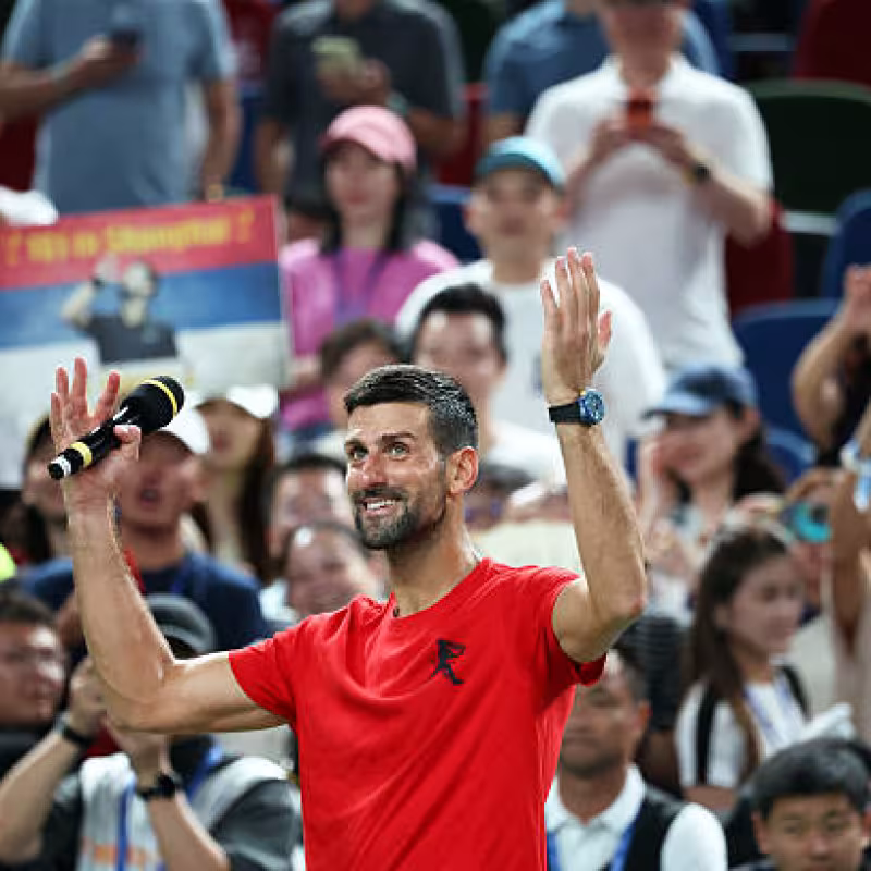 Djokovic, protagonist of the semifinal day in Shanghai.
