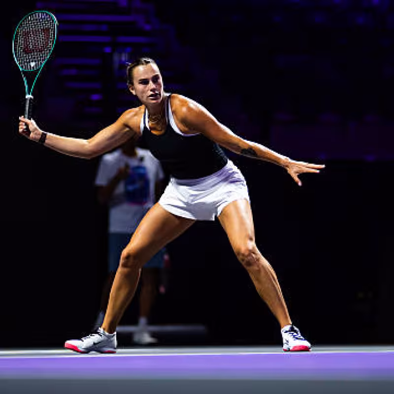 Sabalenka and Swiatek groups at WTA Finals 2025. Photo: gettyimages