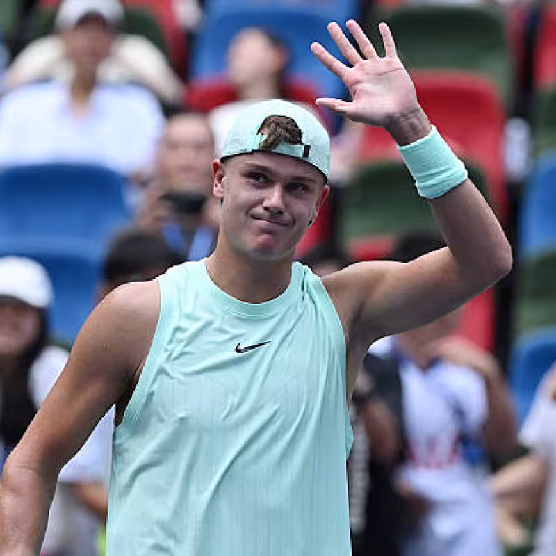 Rune delivers as favorite against Humbert at the ATP Shanghai 2025. Photo: Getty