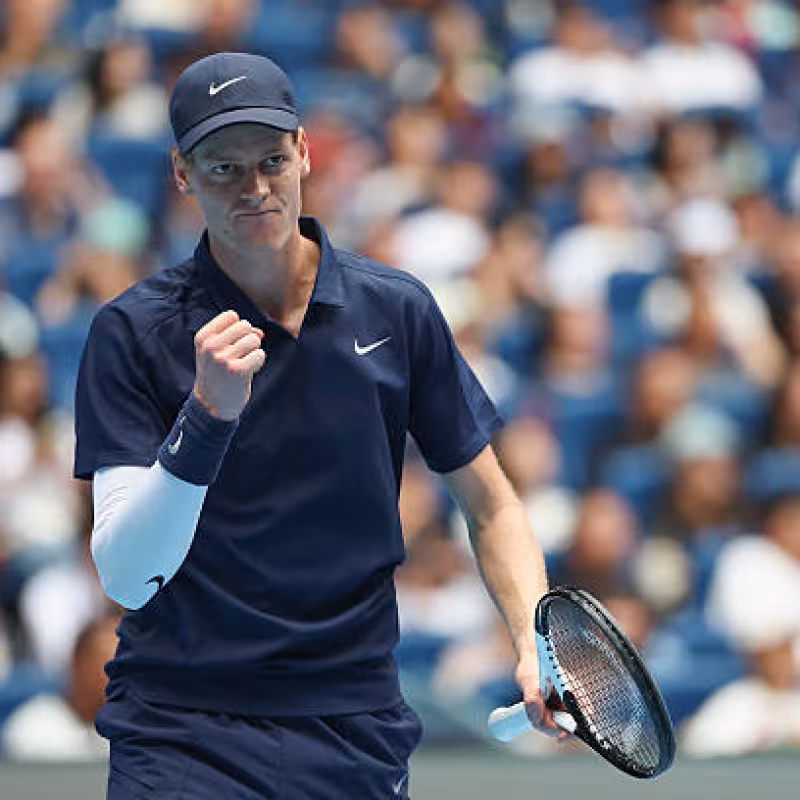 Jannik Sinner, when and where to watch his debut in Shanghai live. Photo: gettyimages