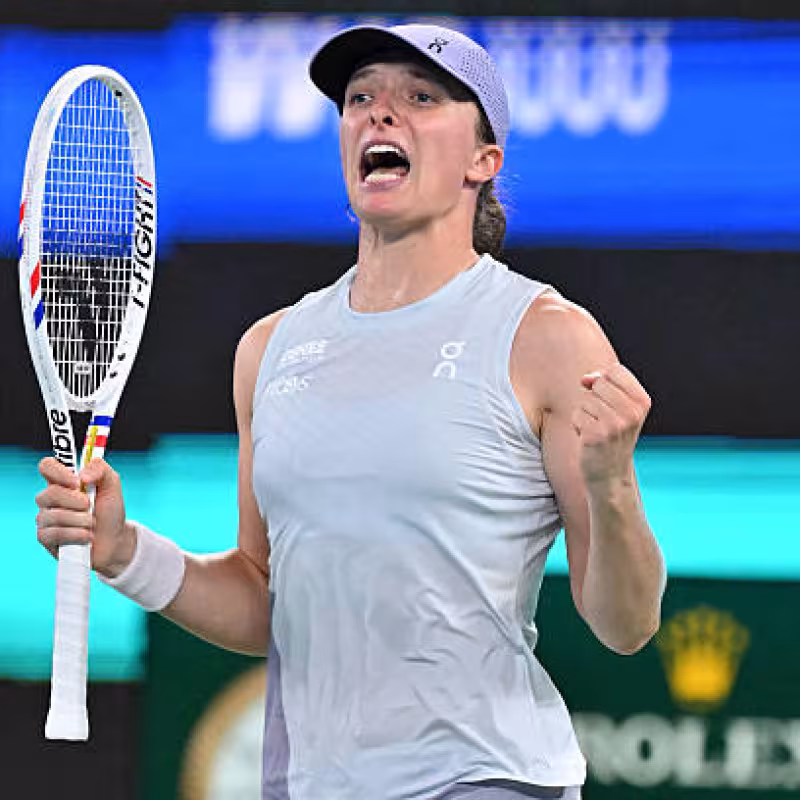 Iga Swiatek beats Bencic in Wuhan. Photo: gettyimages