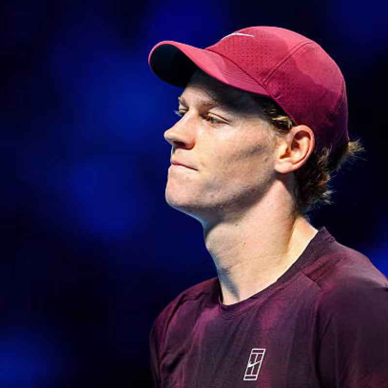 Jannik Sinner in a press conference at ATP Vienna 2025. Photo: Getty.