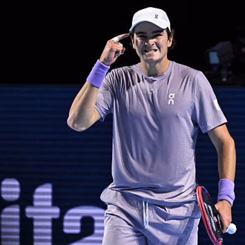 This is the incredible leap that Fonseca can make at ATP Basel 2025. Photo: Getty