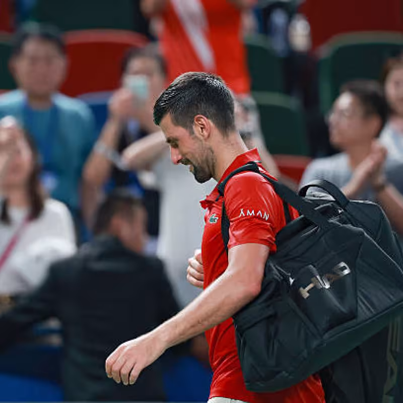 Novak Djokovic eliminated from ATP Shanghai 2025. Photo: Getty
